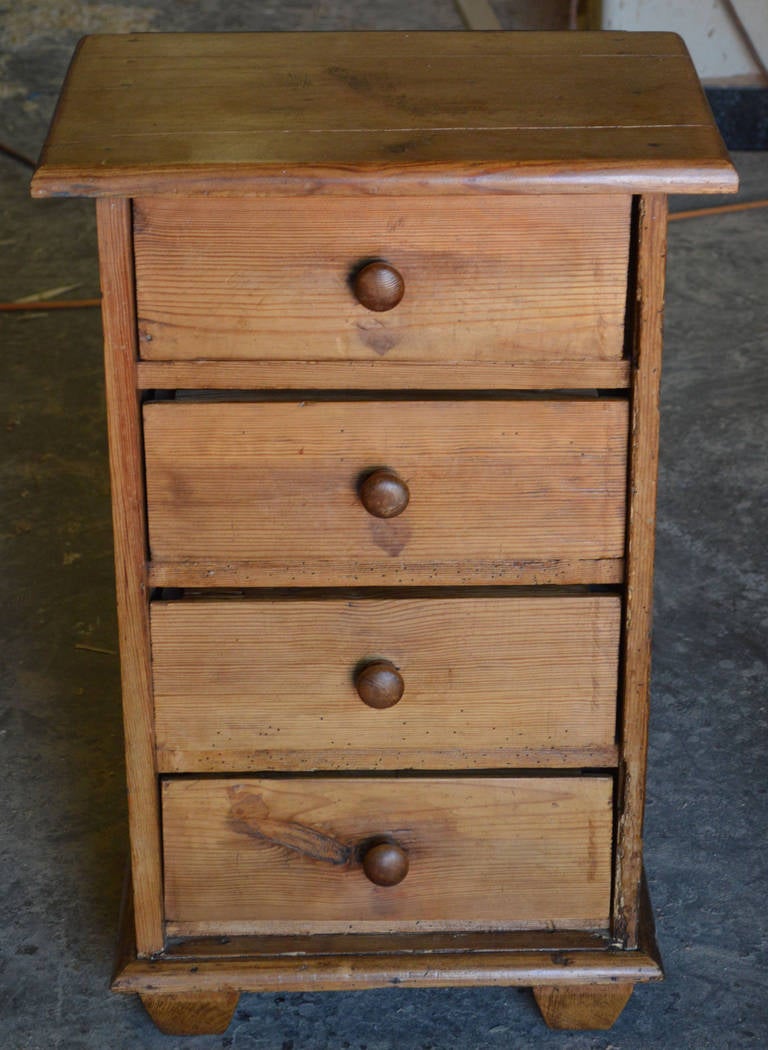 Charming little chest with four drawers. Drawer size happens to fit 8 x 10 paper size perfectly.