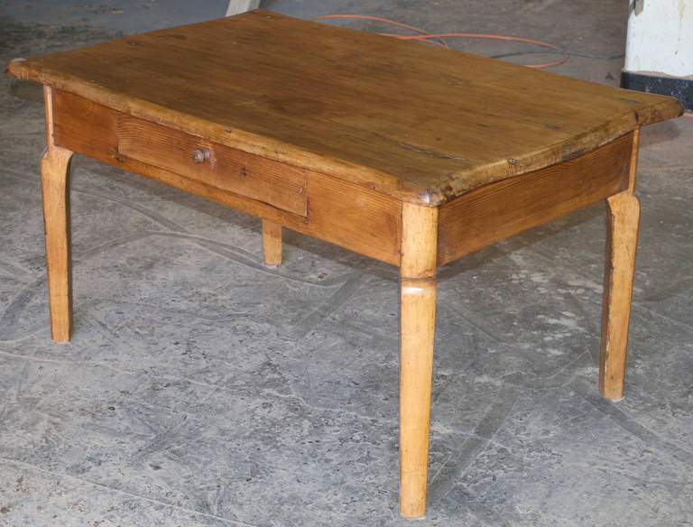 Swedish Coffee Table or End Table Made from an Antique Desk