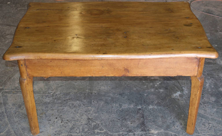 Birch Coffee Table or End Table Made from an Antique Desk