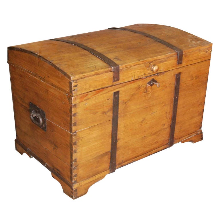 Large 19th Century Continental Chest or Blanket Box