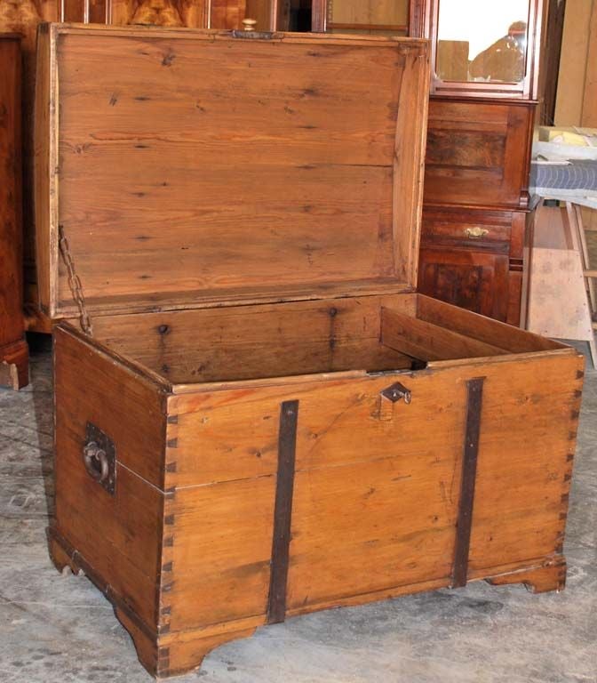 Czech Large 19th Century Continental Chest or Blanket Box