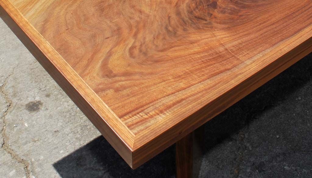 Vintage Black Walnut Dining Table For Sale at 1stDibs