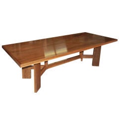 Vintage Black Walnut Dining Table