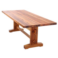 Indoor or Outdoor Dining Table in Solid Teak, Custom Made by Petersen Antiques
