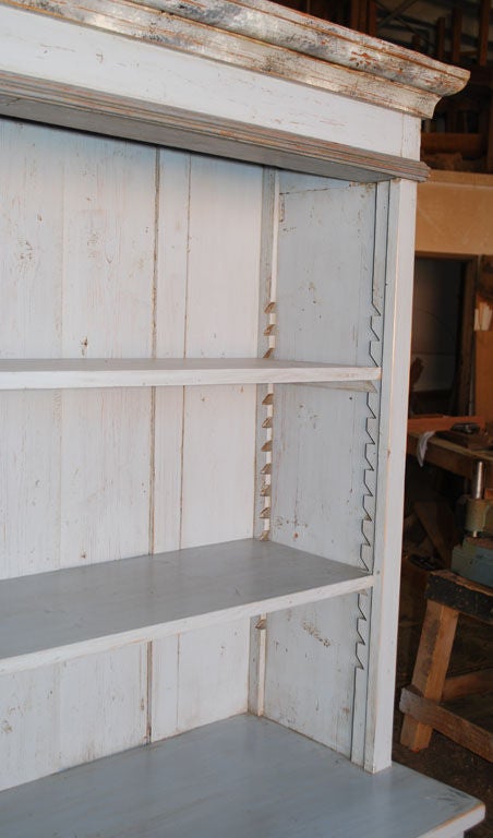 Baltic Buffet or Hutch Painted Gustavian Gray 1