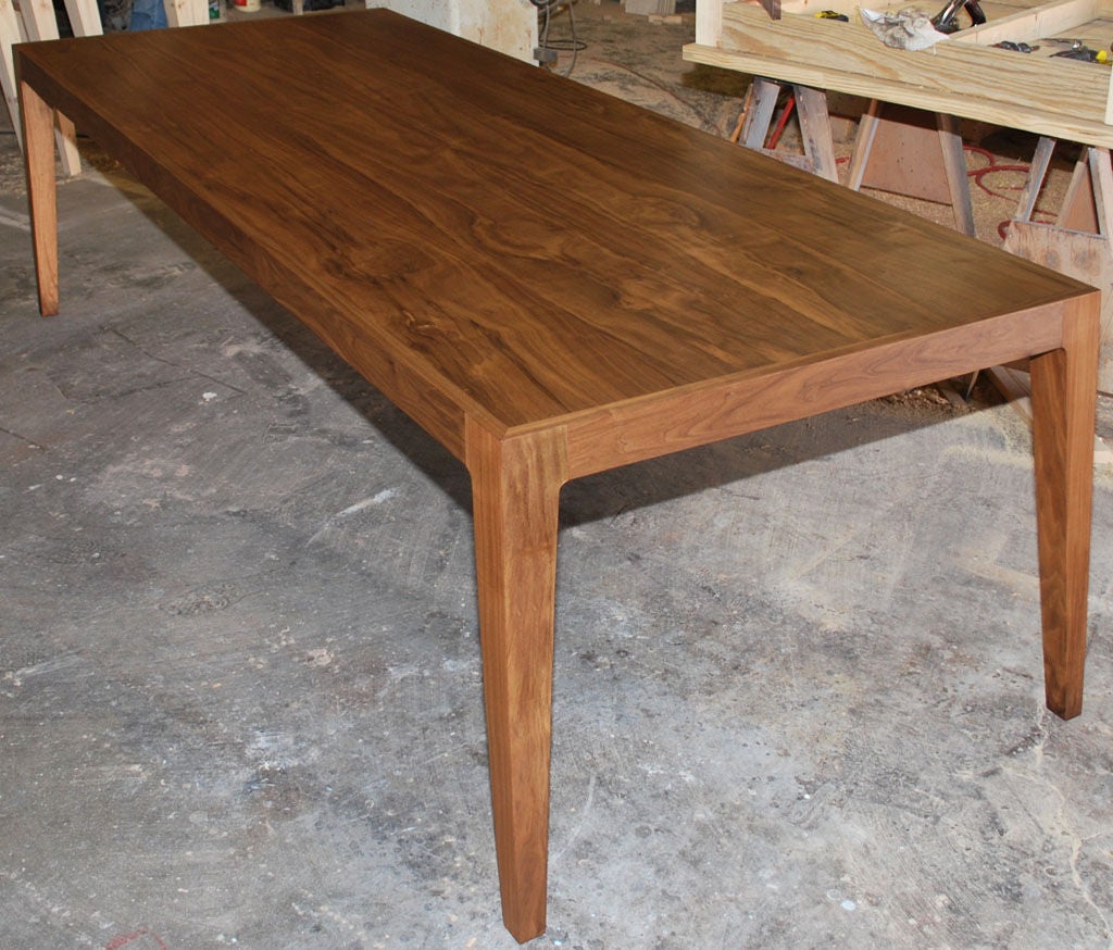 Dining Table, Solid Bookmatched Black Walnut
