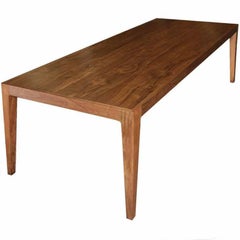 Parsons Table in Solid Bookmatched Walnut, Made to Order by Petersen Antiques
