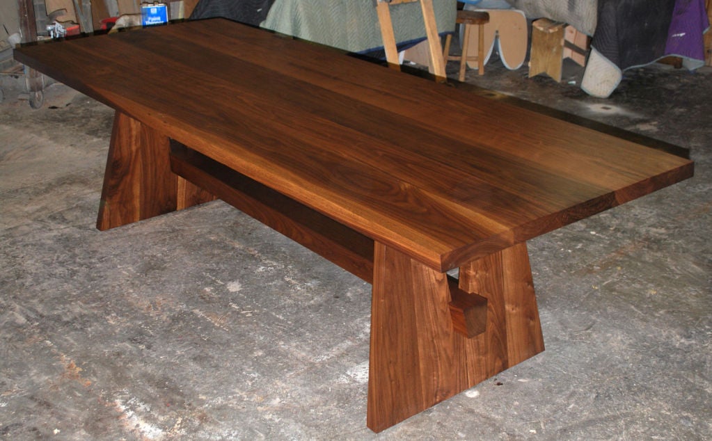 custom walnut dining table