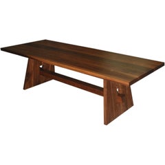 Custom Dining Table in Black Walnut, Built to Order by Petersen Antiques