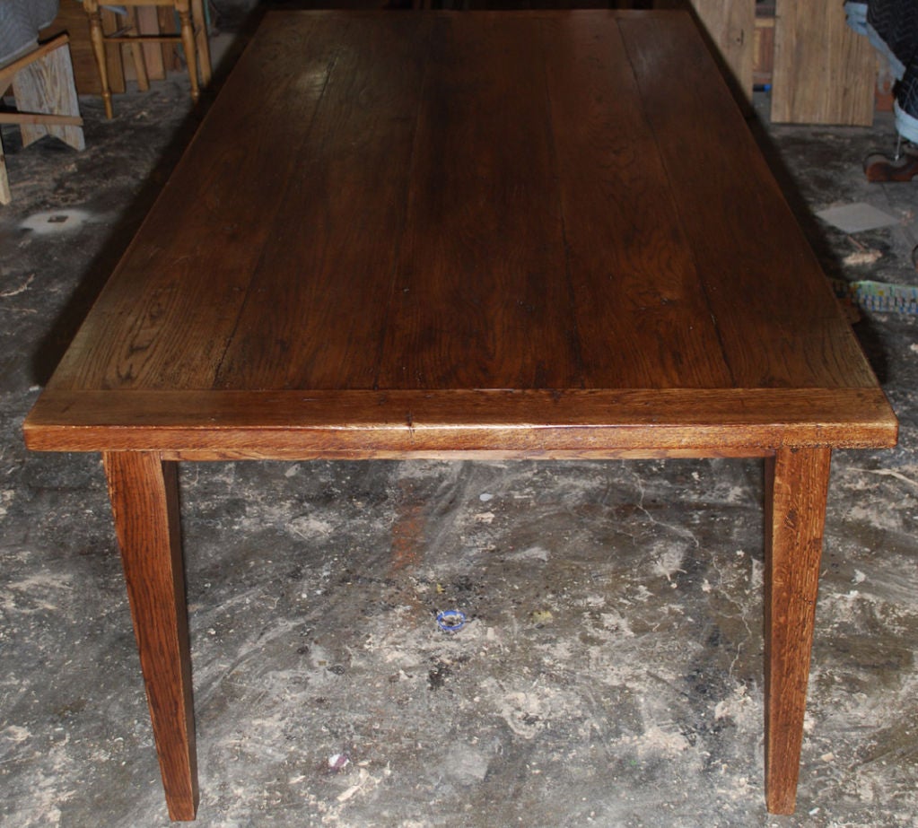 Vintage Oak Harvest Table For Sale at 1stdibs