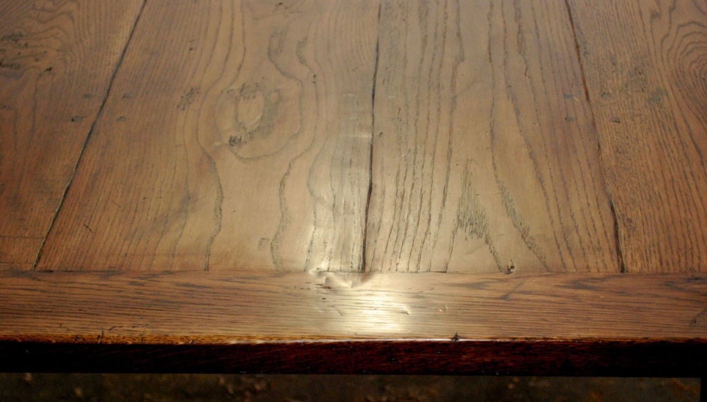 Vintage Oak Harvest Table For Sale at 1stdibs