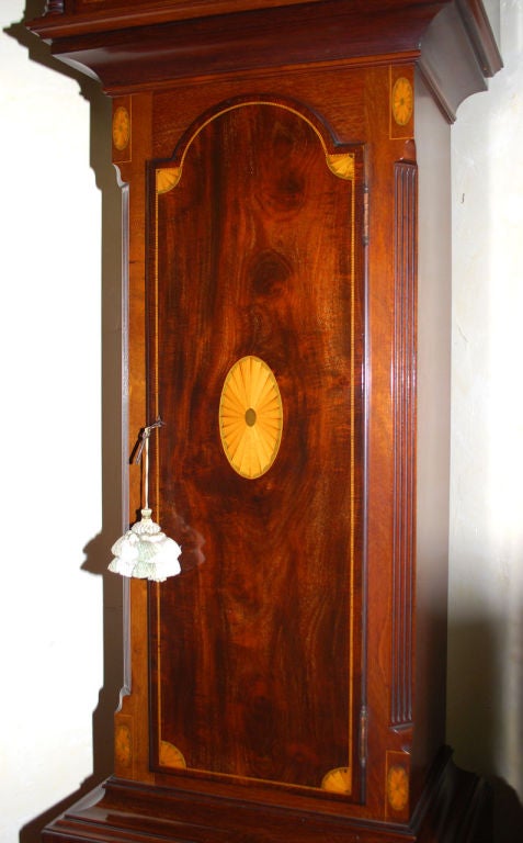 19th Century Georgian Mahogany Tall Case Clock
