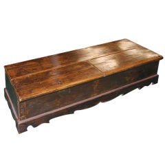 Antique Low Trunk / Chest with Two Compartments