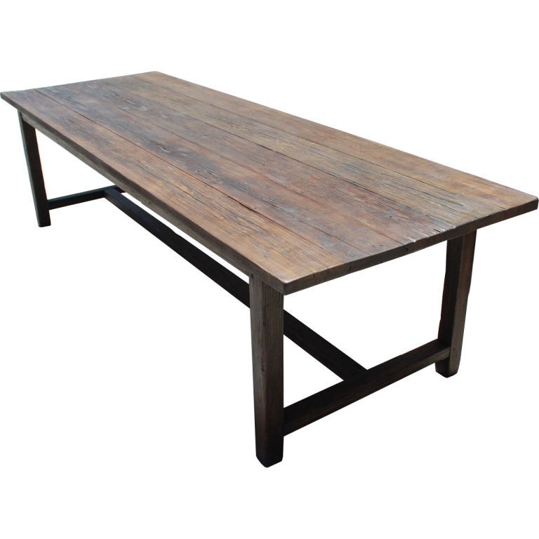 Farm Table in reclaimed fir Custom Made by Petersen Antiques