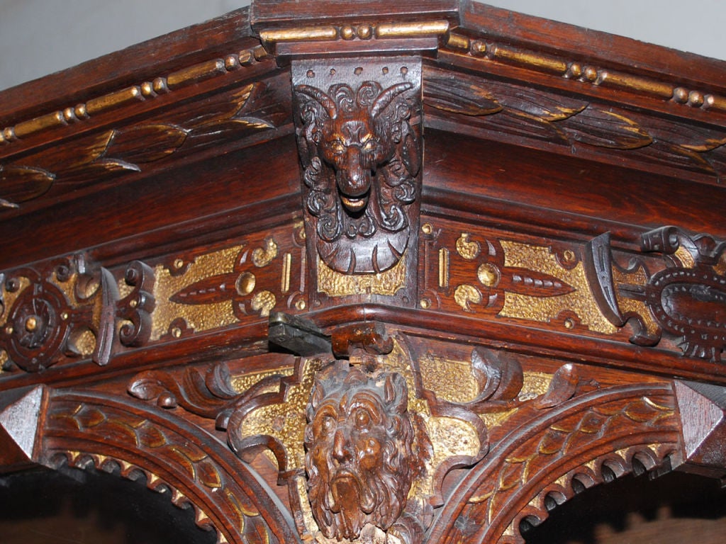 19th Century Renaissance Style Vitrine Cabinet For Sale