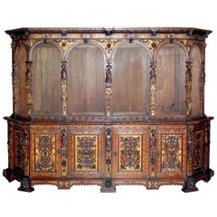 Renaissance Style Vitrine Cabinet