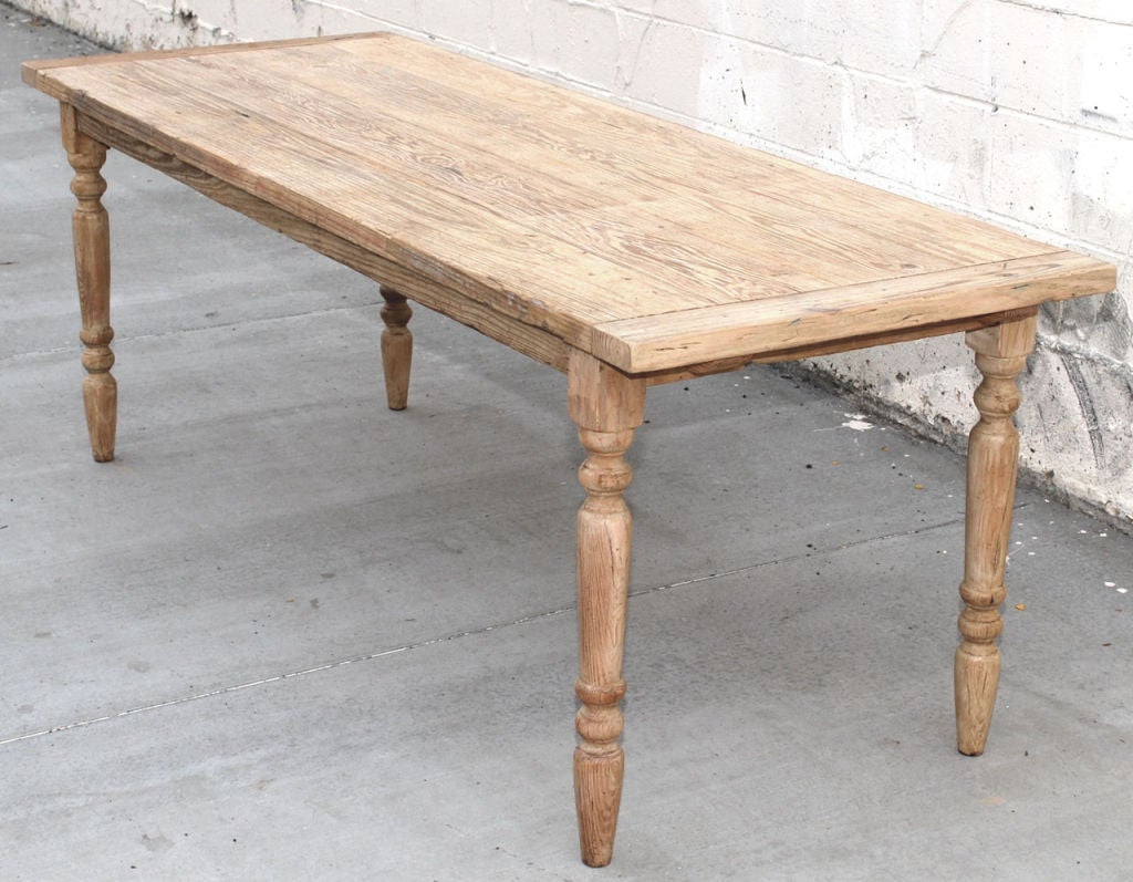 Dining Table with Extensions in Vintage Fir, Built to Order by Petersen Antiques 2