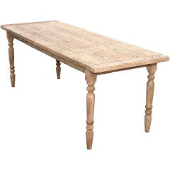 Dining Table with Extensions in Vintage Fir, Built to Order by Petersen Antiques