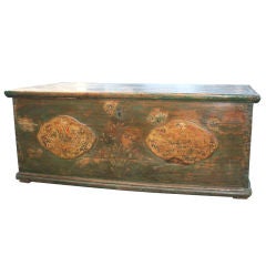 Hope Chest Dated 1799, Original Paint
