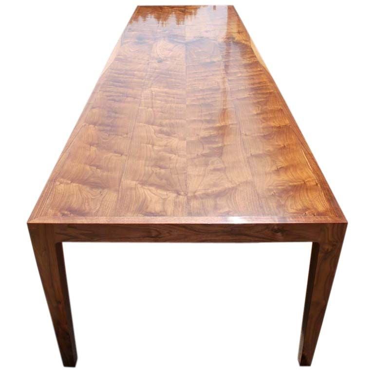 Parsons Table, Solid Walnut