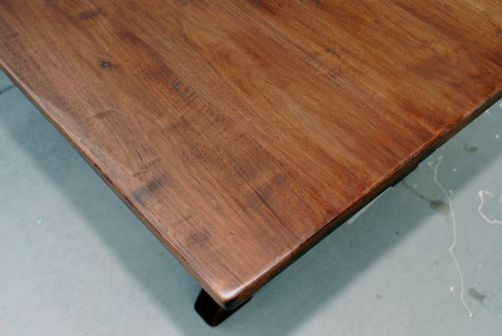 Anna Dining Table in Vintage Walnut, Custom Made by Petersen Antiques For Sale 3