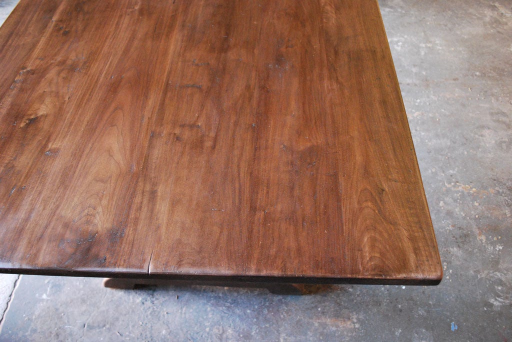 Anna Dining Table in Vintage Walnut, Custom Made by Petersen Antiques For Sale 2