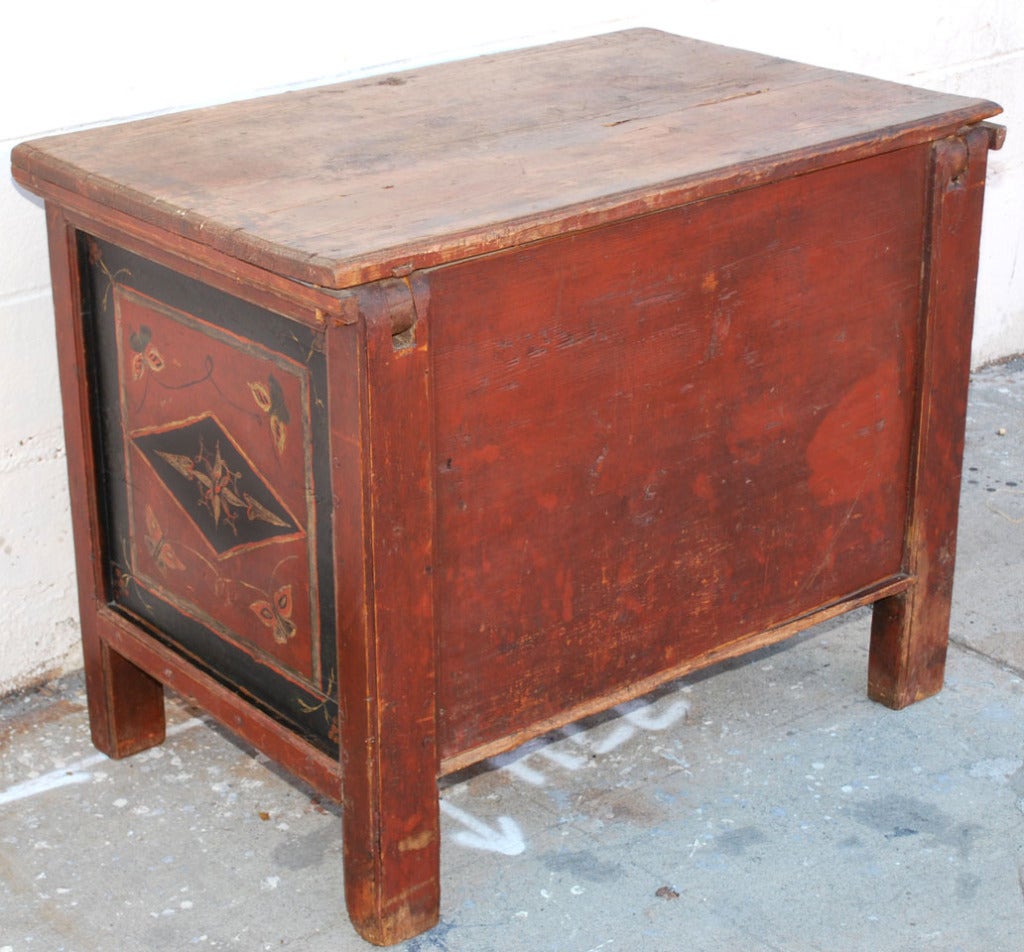 Antique Latvian Dowry Chest For Sale 3