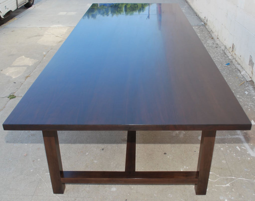 American Martha Dining Table Made from Black Walnut, Built to Order by Petersen Antiques For Sale