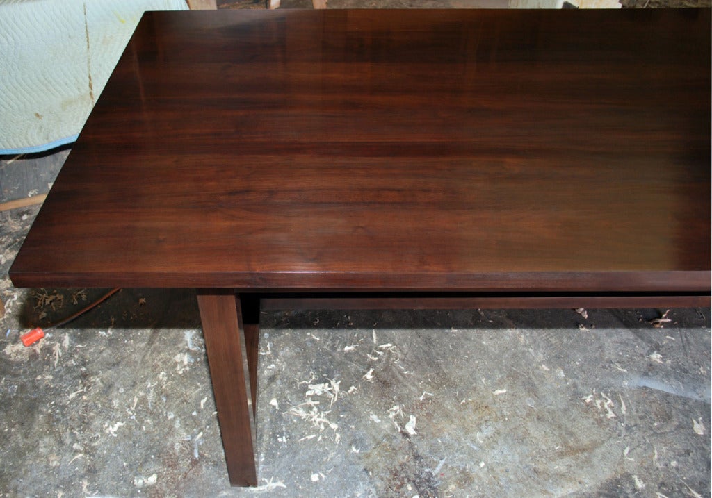 Contemporary Martha Dining Table Made from Black Walnut, Built to Order by Petersen Antiques For Sale