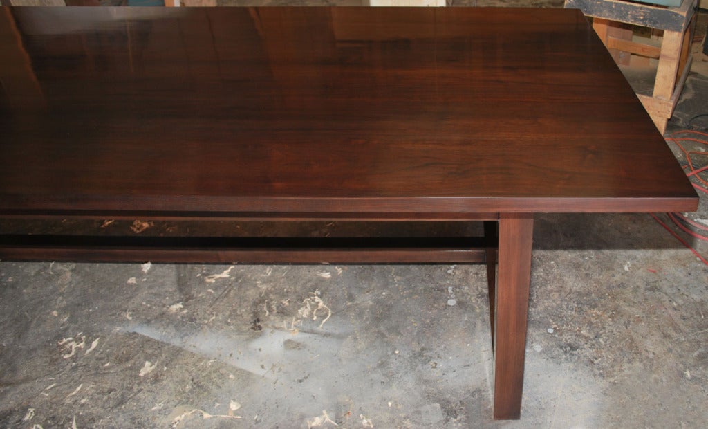 Martha Dining Table Made from Black Walnut, Built to Order by Petersen Antiques For Sale 1
