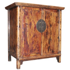 Antique Chinese Elmwood Cabinet