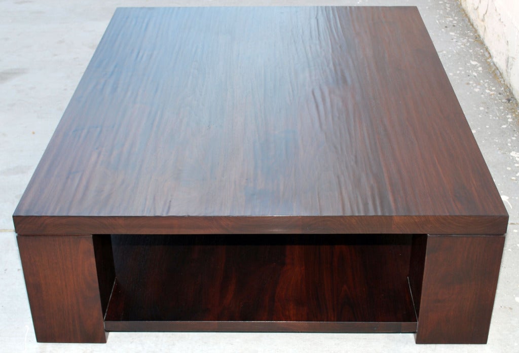American Margaretta Coffee Table in Vintage Walnut, by Petersen Antiques  For Sale