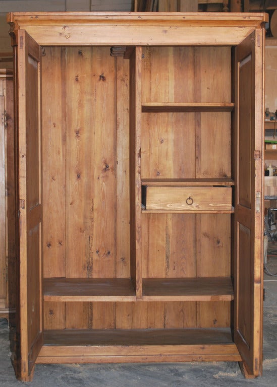 Baltic Antique Armoire with Raised Panels