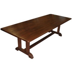 Vintage Black Walnut Dining Table 1
