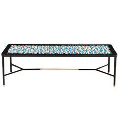 Italian Enameled Copper Coffee Table