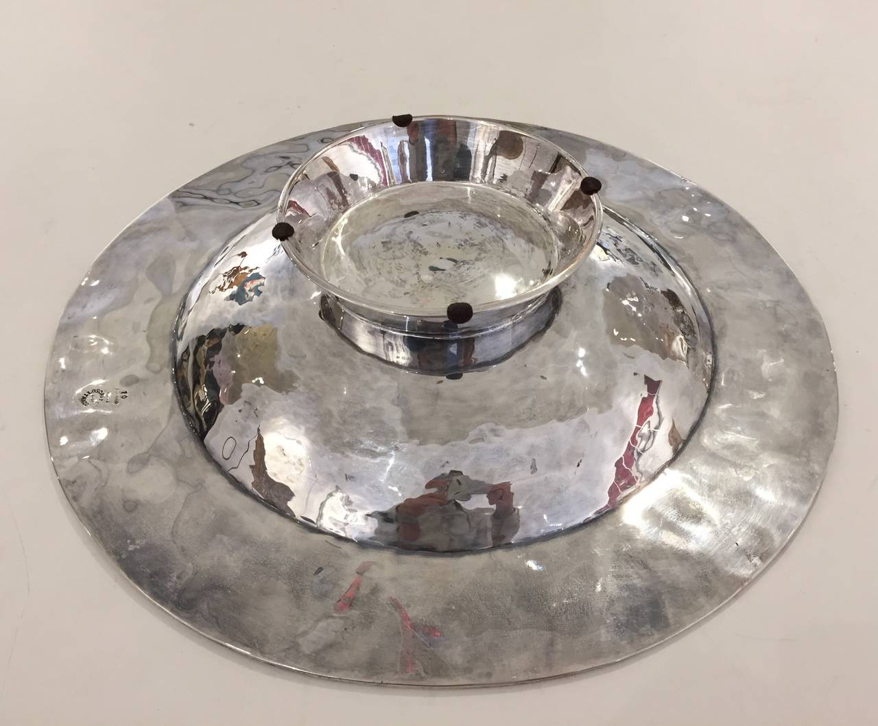 Mid-20th Century Abalone and Mother-of-Pearl Centerpiece Bowl by Los Castillo