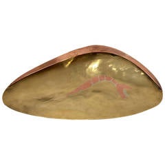 Retro Bronze and Copper Inlaid Bowl by Los Castillo