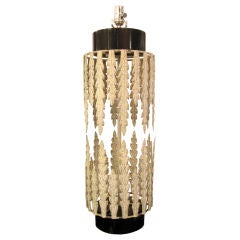 Steel/Lacquer Acanthus Leaf Lamp