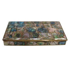 Abalone Inlaid Bronze Box