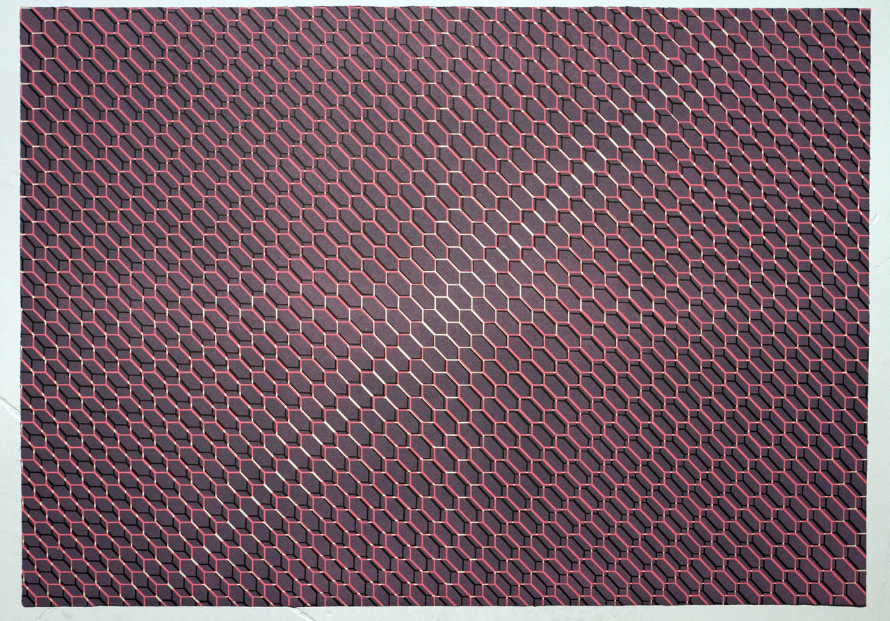 "Untitled #2153, " Lithograph on Paper, 1967, Norman Zammitt