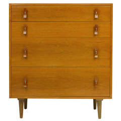 4 Drawer Walnut Dresser By Stanley Young For Glenn Of California