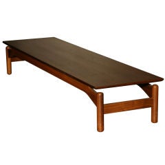 Used Low Walnut Bench / Table by Greta Magnusson Grossman