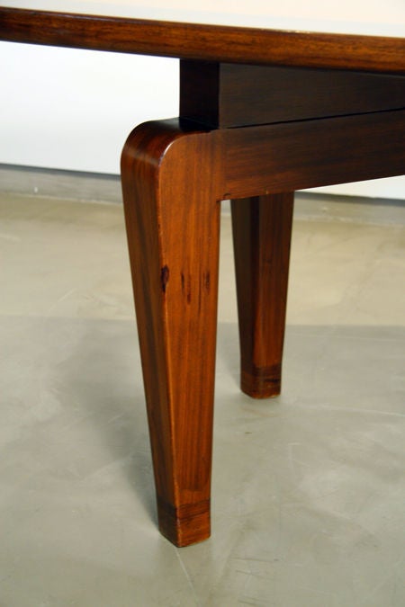 Large Walnut Monteverdi Young Dining Table With Sculptural Legs For Sale 4