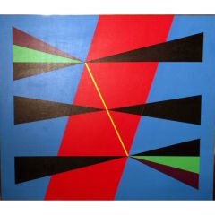 "Composition with Black Triangles, " Herbert Busemann, 1975