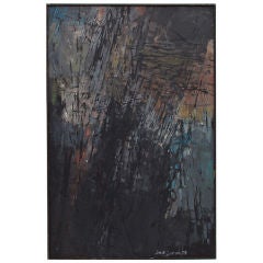 George James Abstract Expressionist Drip painting #1