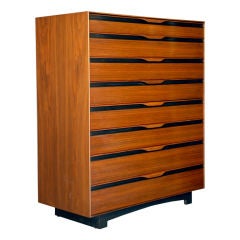 A high walnut dresser by John Kapel for Glenn of California