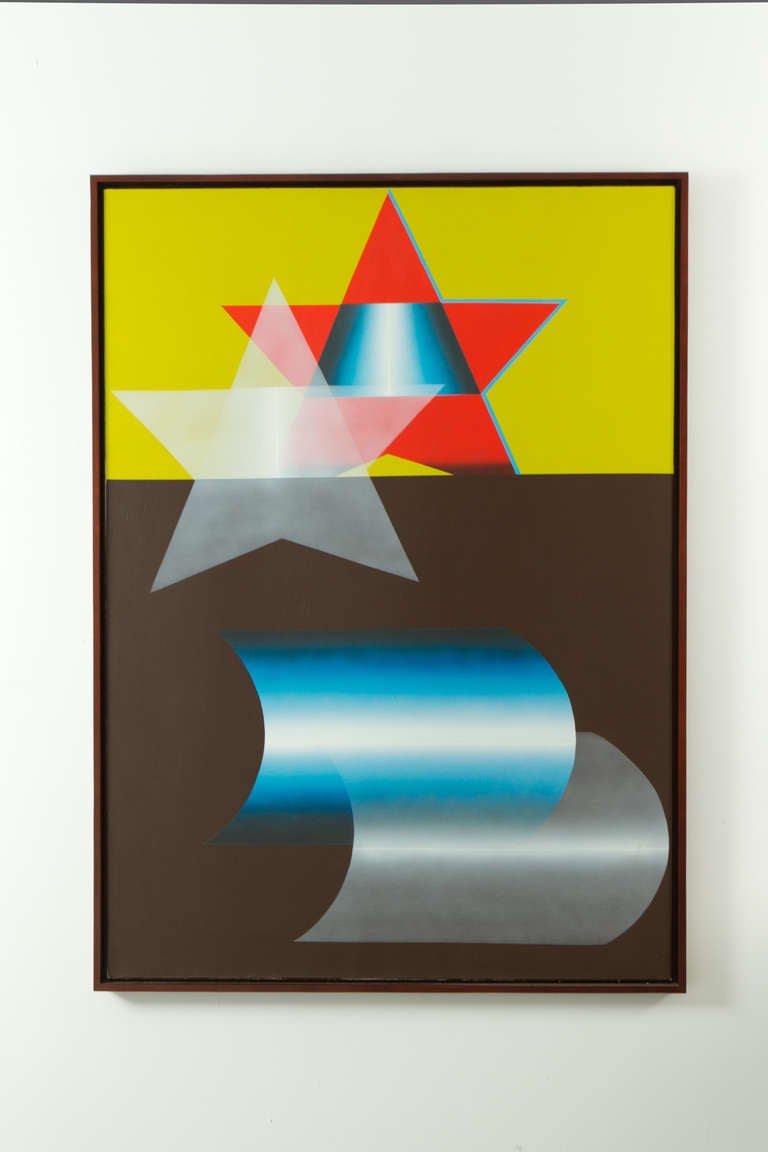 "Star, " Airbrush and Acrylic on Canvas by Jack Brusca, 1968