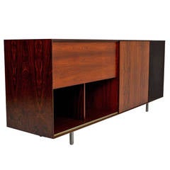 Rosewood stereo cabinet by George Nelson for Herman Miller