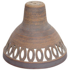 Hanging Light in Unglazed and Glazed Stoneware, Victoria Littlejohn, 1978