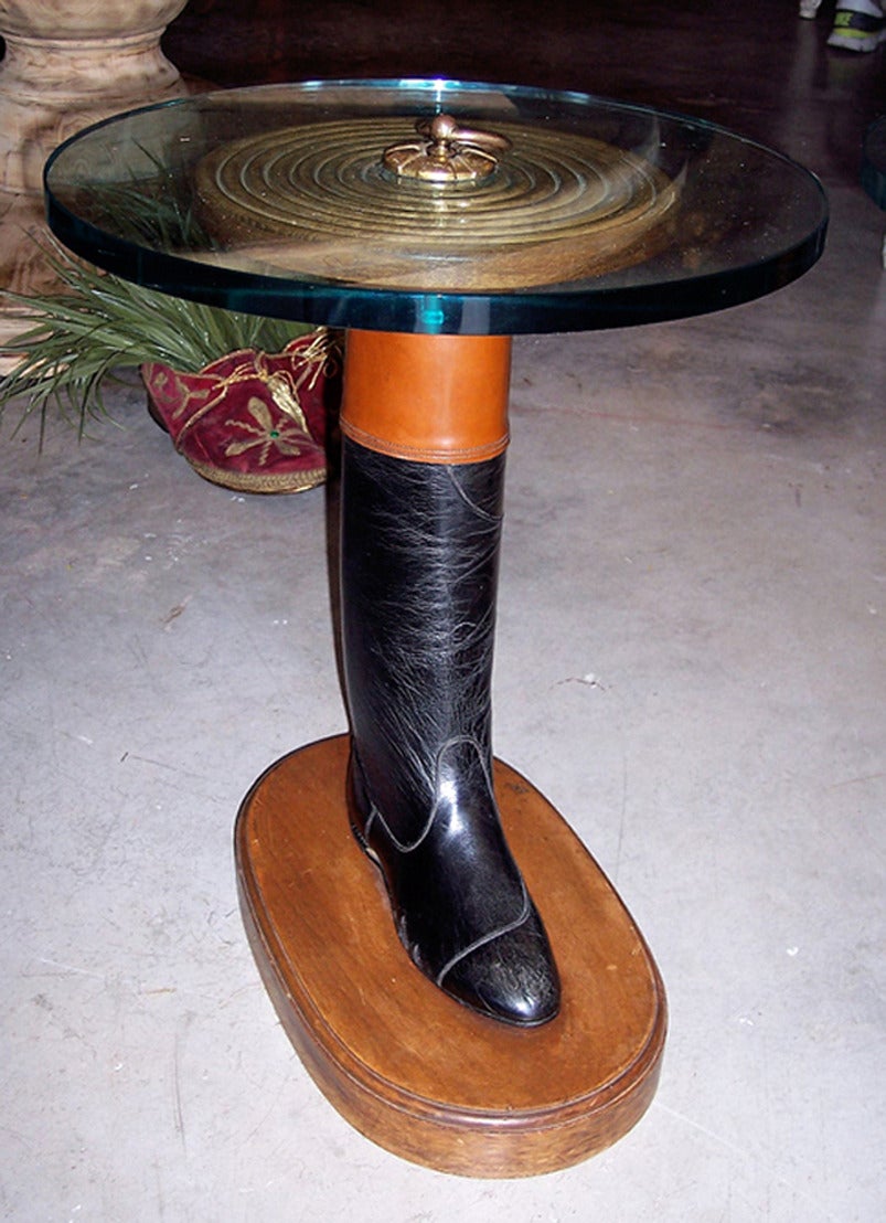 Equestrian Style Side Tables In Excellent Condition For Sale In Glen Ellen, CA